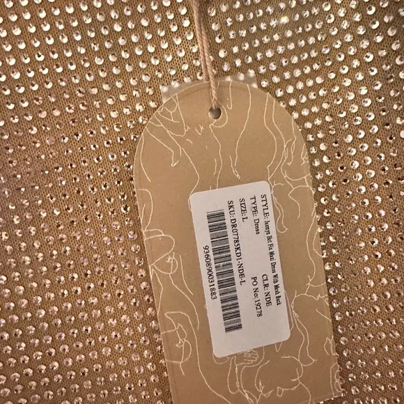 Meshki Jasmyn Hot Fix Dress in Nude, new - Picture 14 of 15